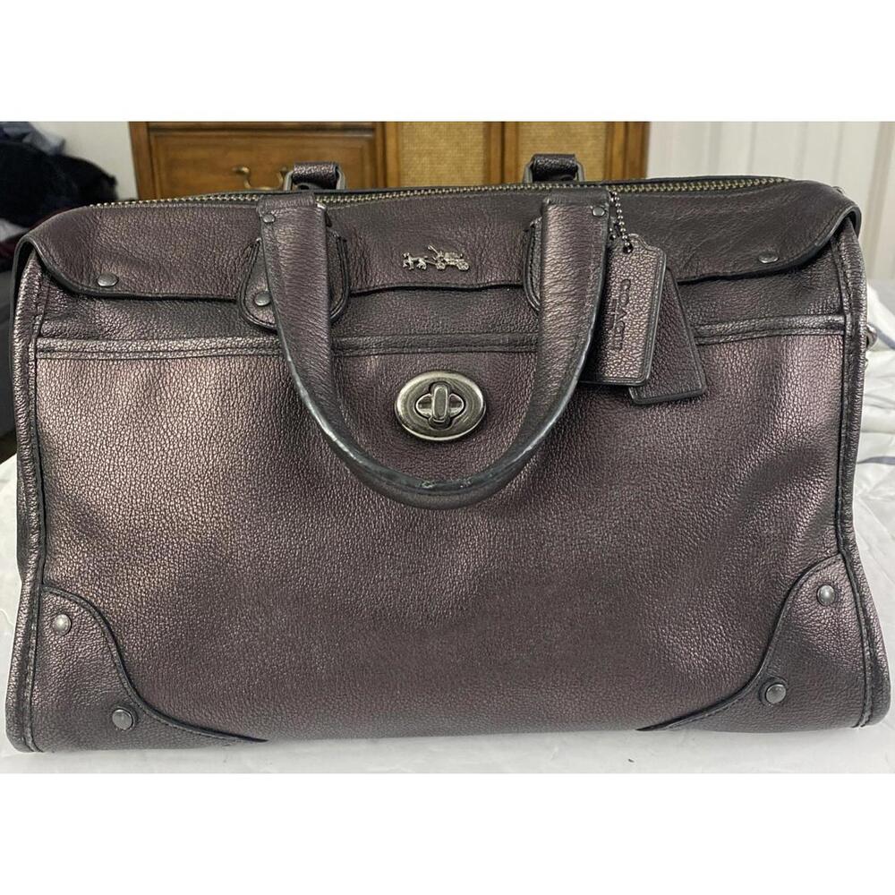 Coach Bronze Beg Great Condition COACH Rhyder metallic Removable Strap See Pics